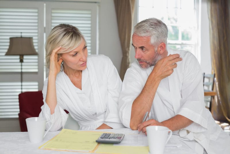 Comfort Couple Problem Bills Shutterstock