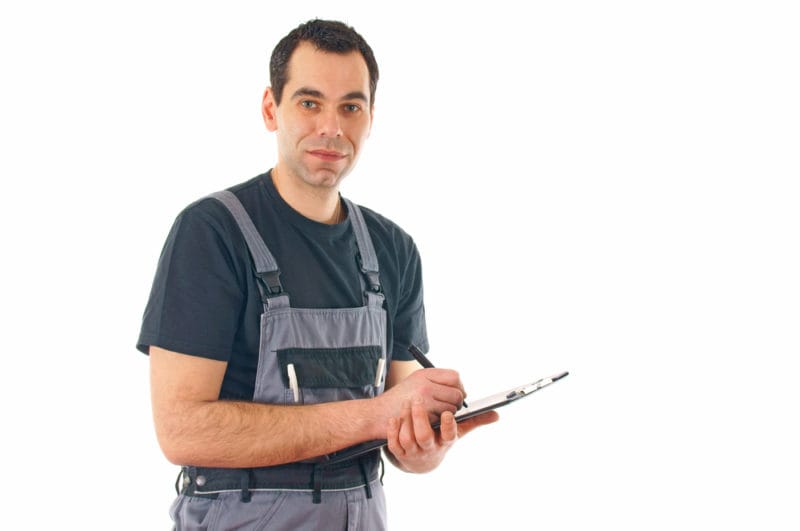 Comfort Hvac Technician Holding a Clipboard Shutterstock