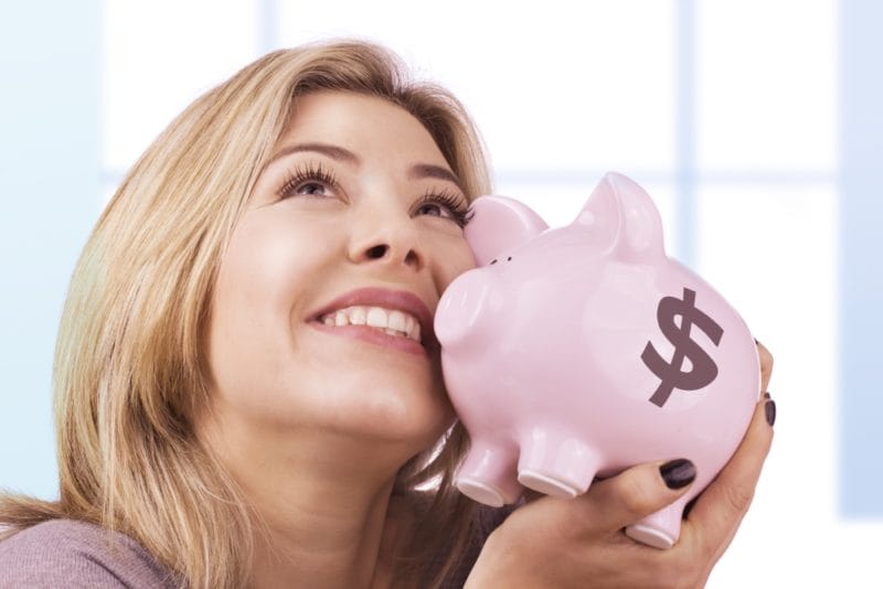 Cost Woman Happy Saves Money Shutterstock